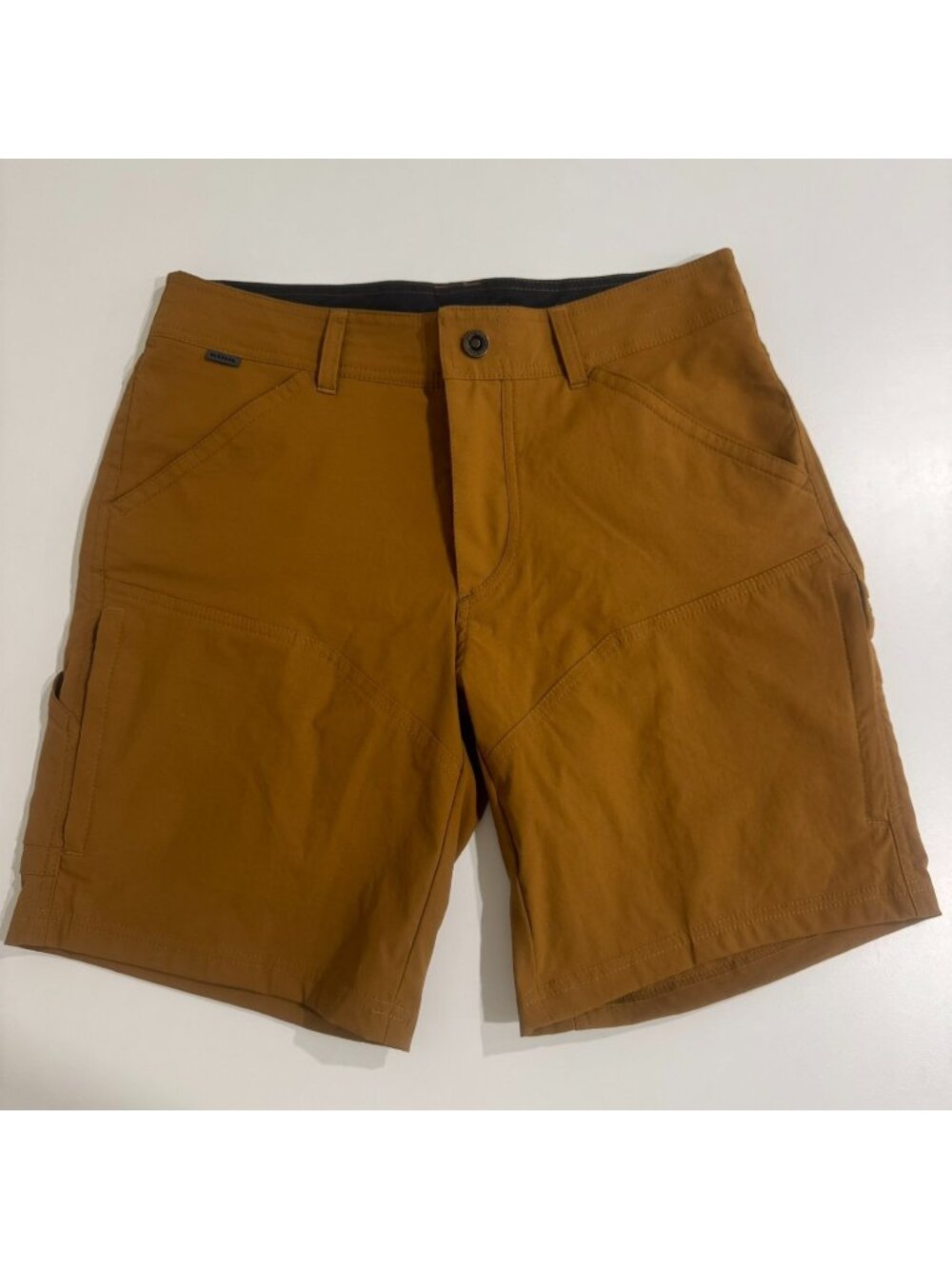 Kuhl Mens Renegade Cargo Hiking Shorts 8" Size 32 Brown Nylon